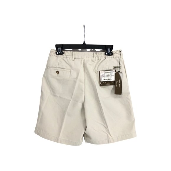 Savane Shorts Mens 32 Classics Traditions Wrinkle Free Pleated New - Picture 2 of 2